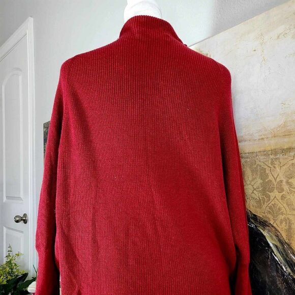 NEW with defects MICHAEL L STARS sweater color maroon size S. - Picture 1 of 10